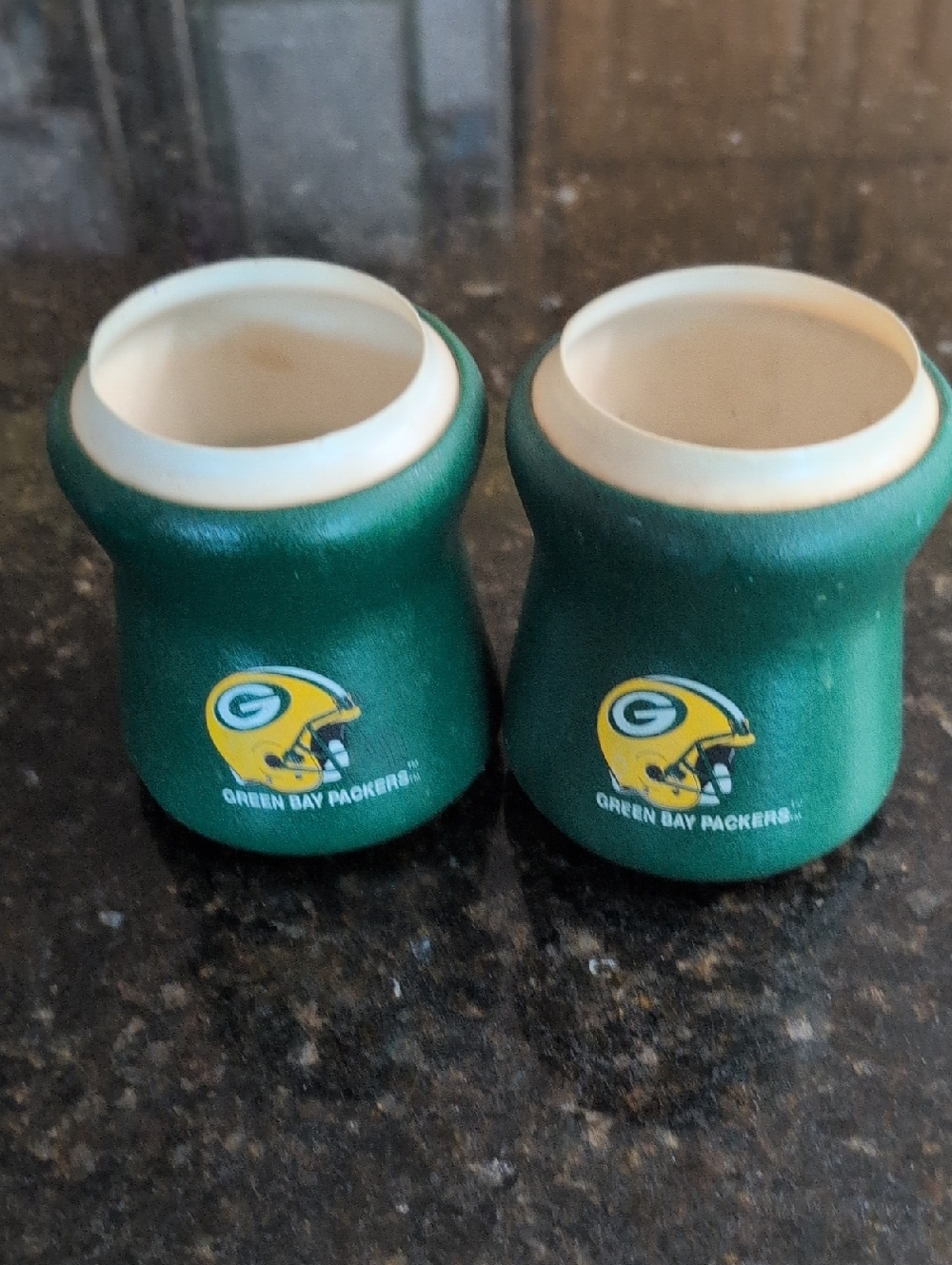 2 Vintage Tuffoams Green Bay Packers Can Koozie Can Cooler